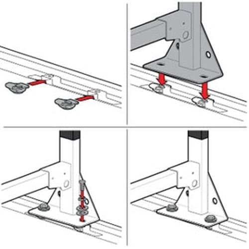 Vantech Nissan NV - 3 Bar Steel Ladder Racks H1303 8