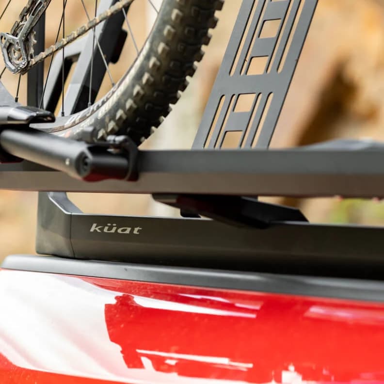 IBEX Bike Mount Kit mounted on IBEX truck rack