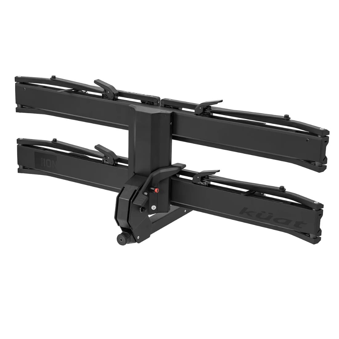 Kuat Piston Ion e-bike rack folded up in front of white background side view