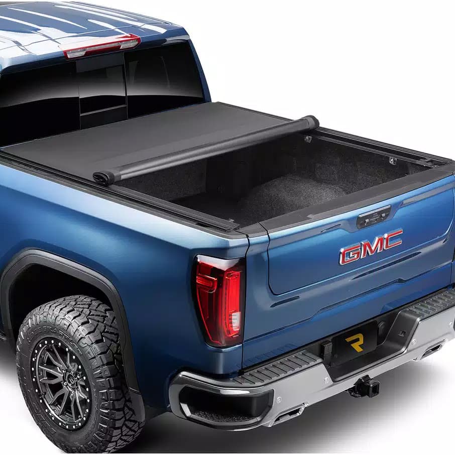 TruXedo Pro X15 TS Soft Roll-Up Tonneau Cover half rolled
