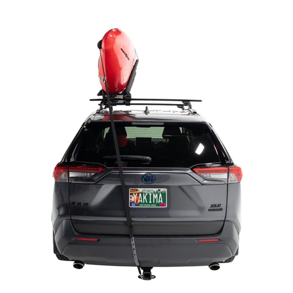 Yakima JayLow rear view one kayak loaded