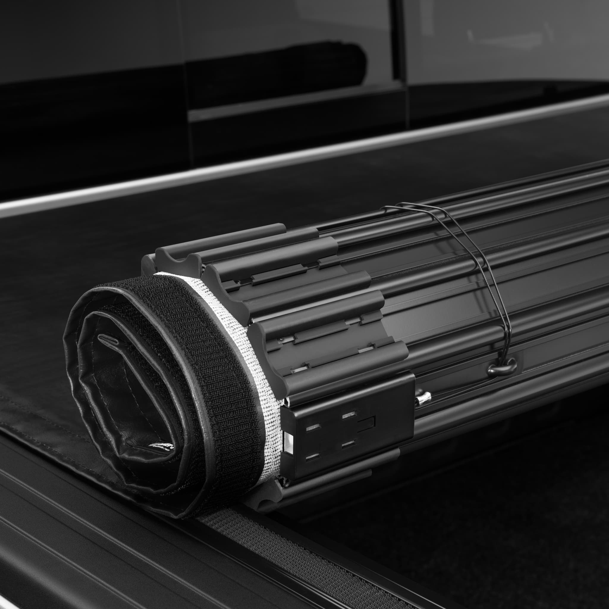 Sentry Tonneau Bed Covers Fully Rolled Close Up