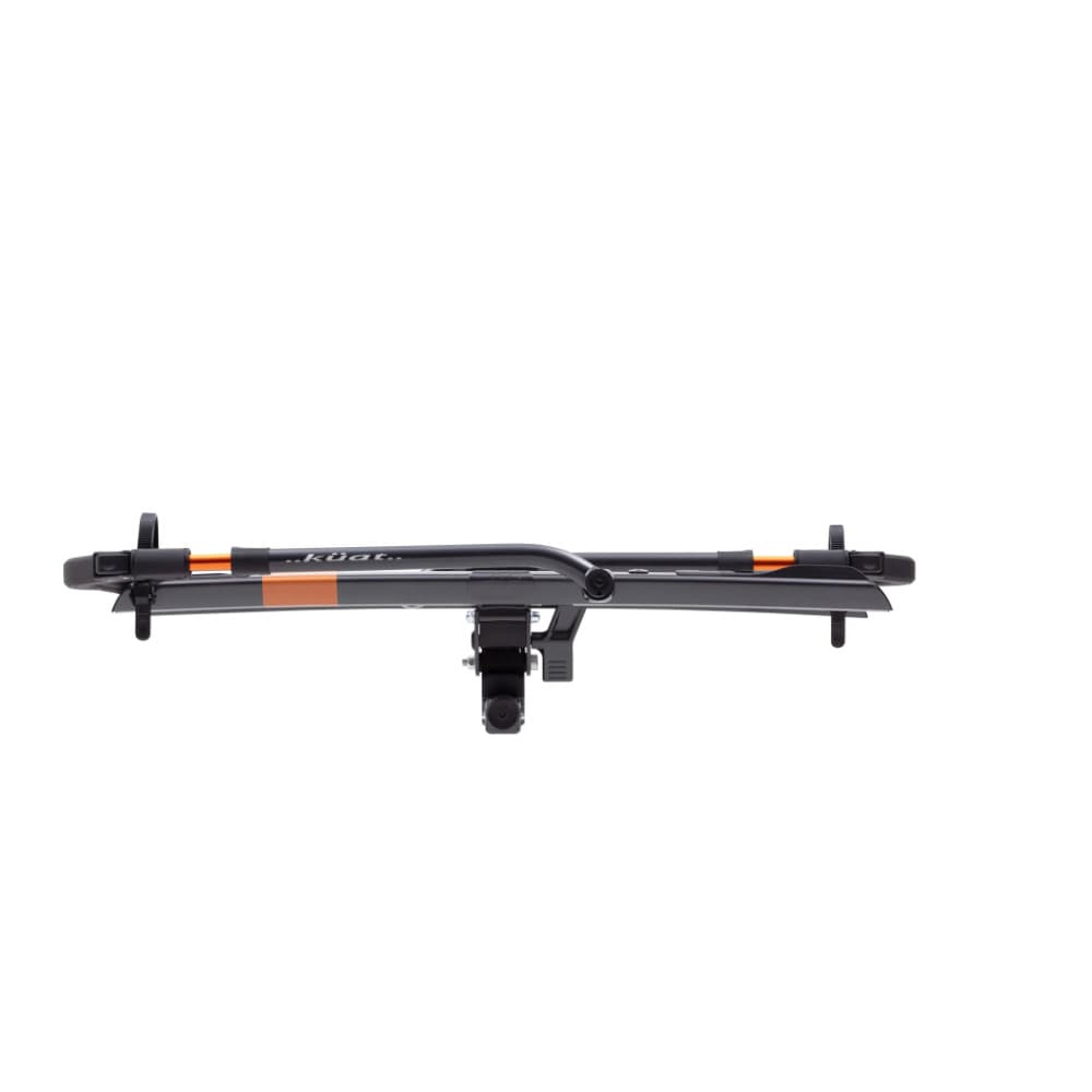 orange & gray sherpa hitch rack flat profile on white background