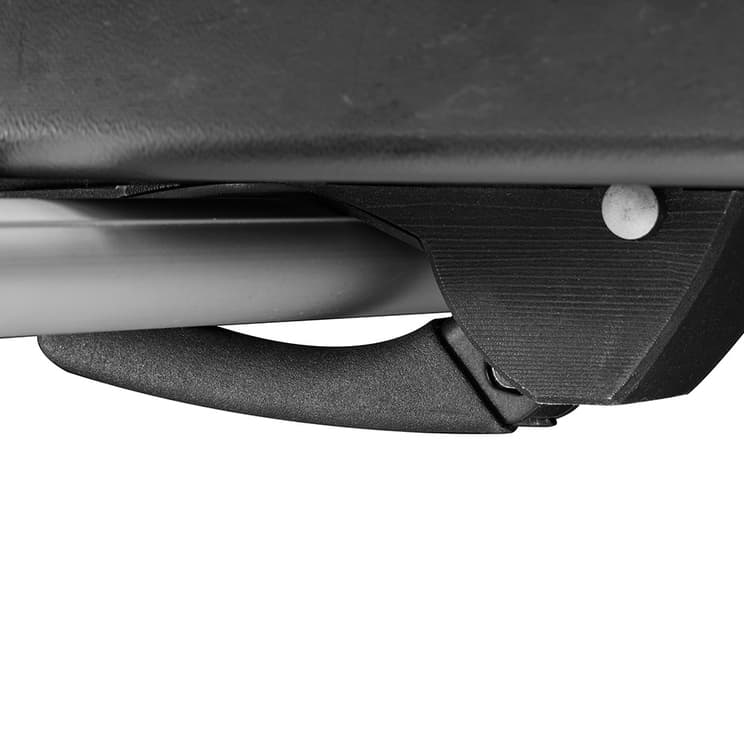 close-up of clamping system of yakima nx cargo box