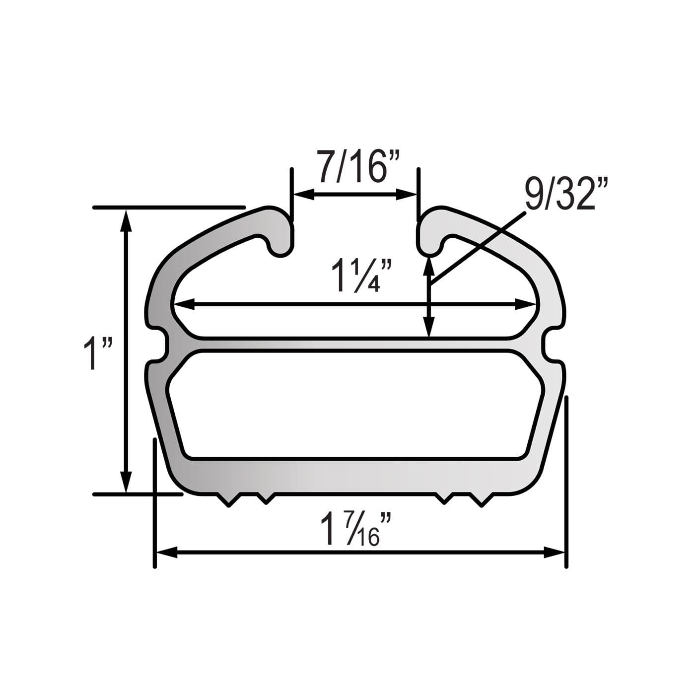 Vantech Sprinter 2007+ - 170" WB Aluminum Track System R21 4