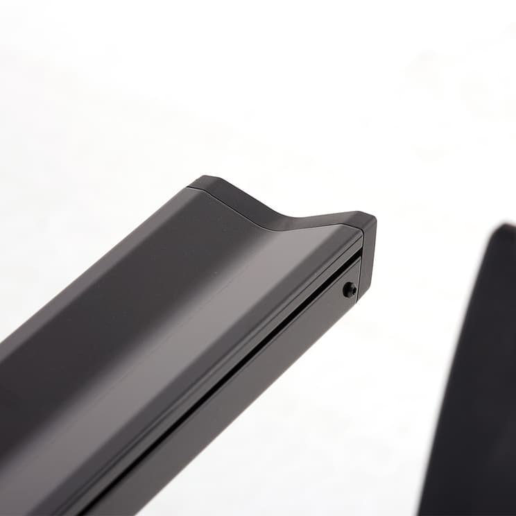 Close-up of V shaped bike tray on StageTwo