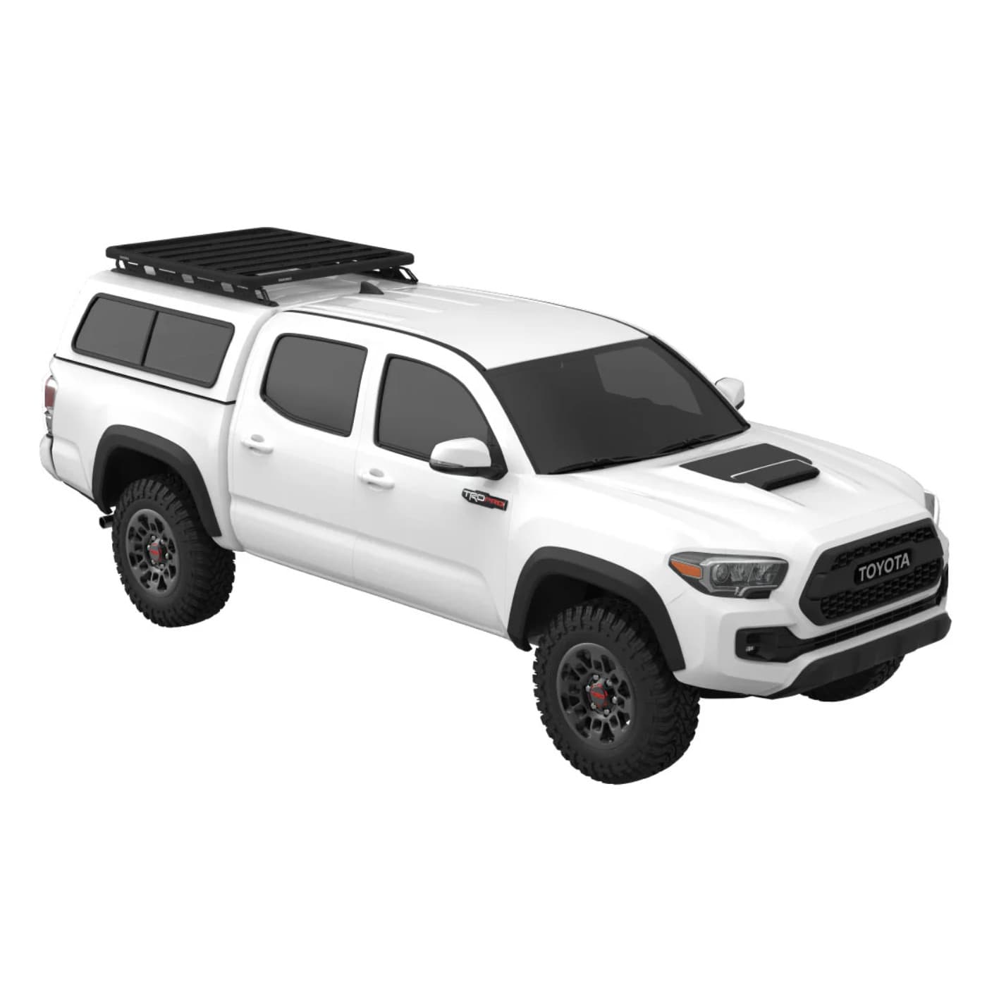 Yakima RuggedLine track kit installed on cap of truck