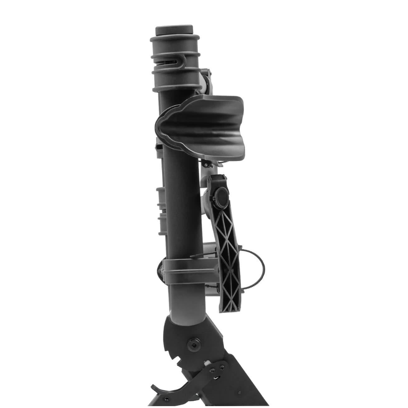 Transfer Bike rack side slim profile folded up on white background