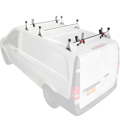 Vantech Mercedes Metris 2016+ - 3 Bar Steel Ladder Racks H1393 2