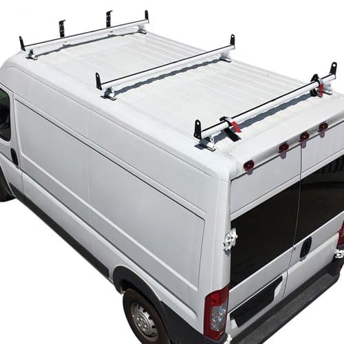 Vantech Ram ProMaster 2013+ - 3 Bar Aluminum Ladder Rack w/Side Stops H3553