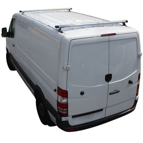 Vantech Sprinter 2007+ w/Tracks - 2 Bar Aluminum Ladder Racks H3315 3