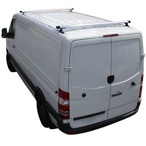Vantech Sprinter 2007+ w/Tracks - 2 Bar Aluminum Ladder Racks H3315 4