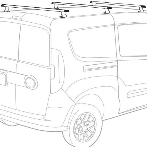 Vantech Ram ProMaster City 2015+ - 3 Bar Aluminum Ladder Racks J1547 3