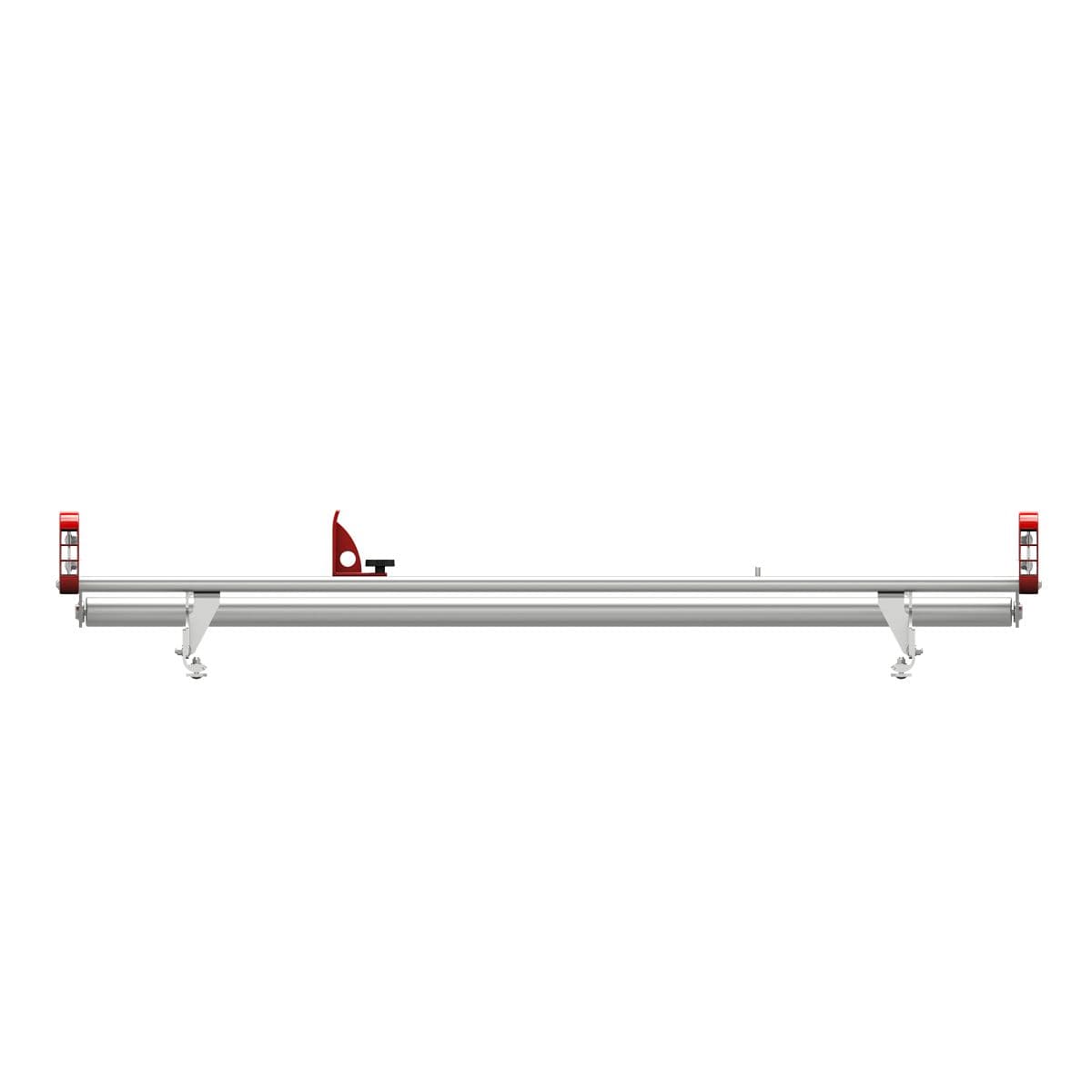 WeatherGuard ASRS001 Safari Aluminum Full-Size Van Rack Front View Load Stop