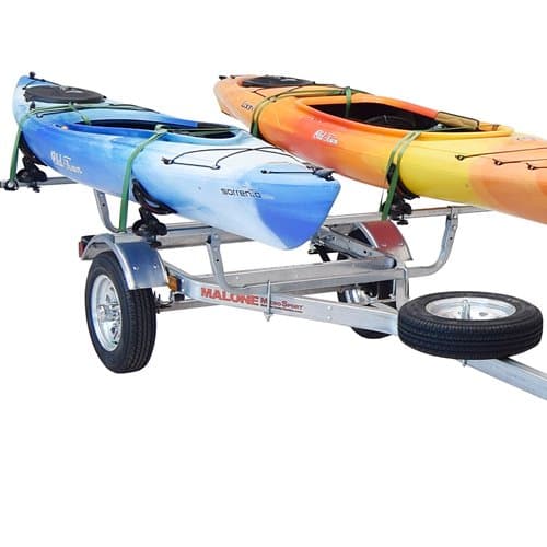 Malone MicroSport Trailer, Spare Tire, 2 SaddleUp Pro Racks Default Title