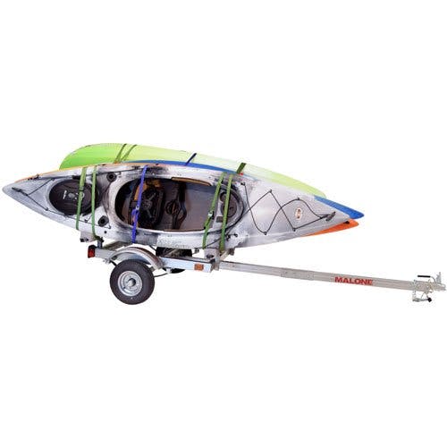 Malone EcoLight Trailer with Kayak Stacker Carries 4 Kayaks Default Title