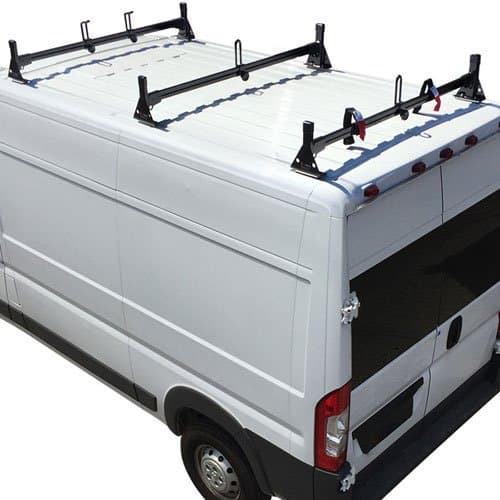 Vantech Ram ProMaster 2013+ - 3 Bar Steel Ladder Racks H1343 Black