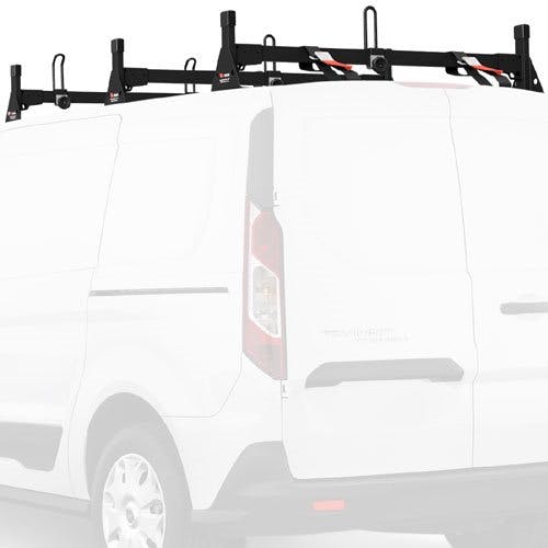 Vantech Ford Transit Connect 2014+ - 3 Bar Aluminum Ladder Racks H1713 Black