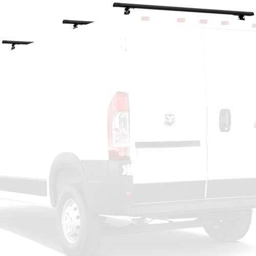 Vantech Ram ProMaster 2013+ - 3 Bar Aluminum Ladder Racks H3543 Black