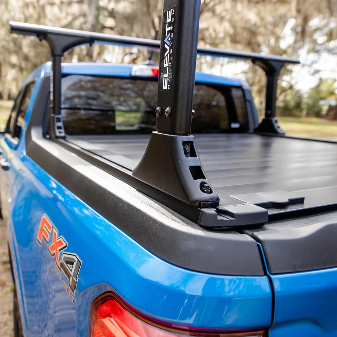 RetraxPro XR Tonneau Cover and TruXedo Elevate Truck Rack Package